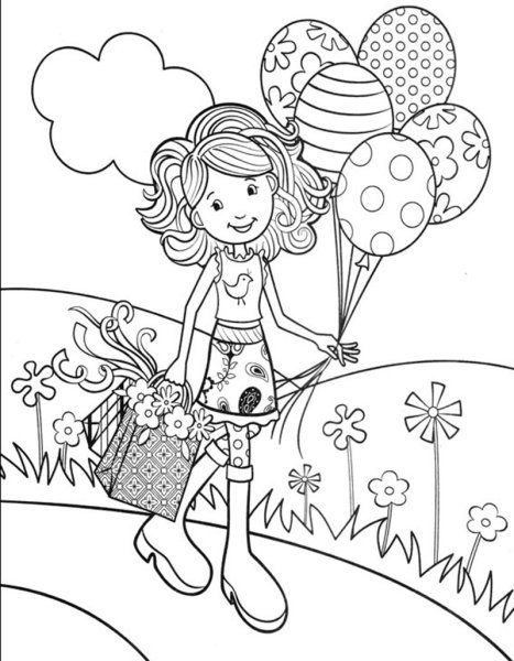 Шарик раскраска для детей