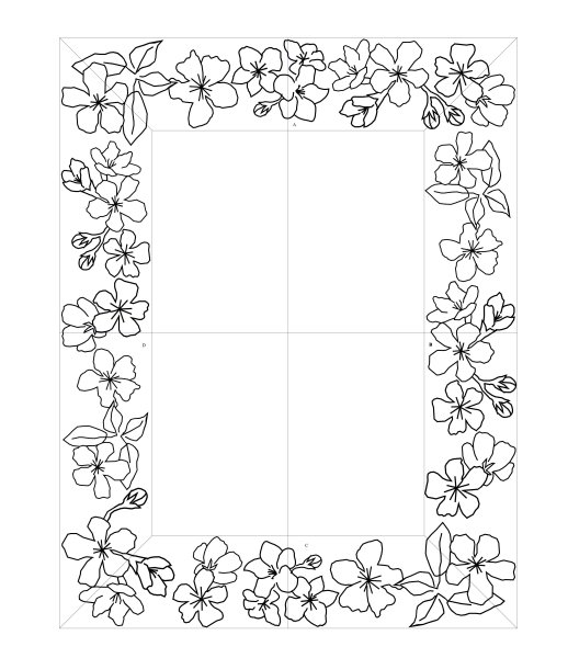 Рамка раскраска