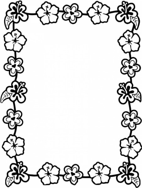 Рамка раскраска