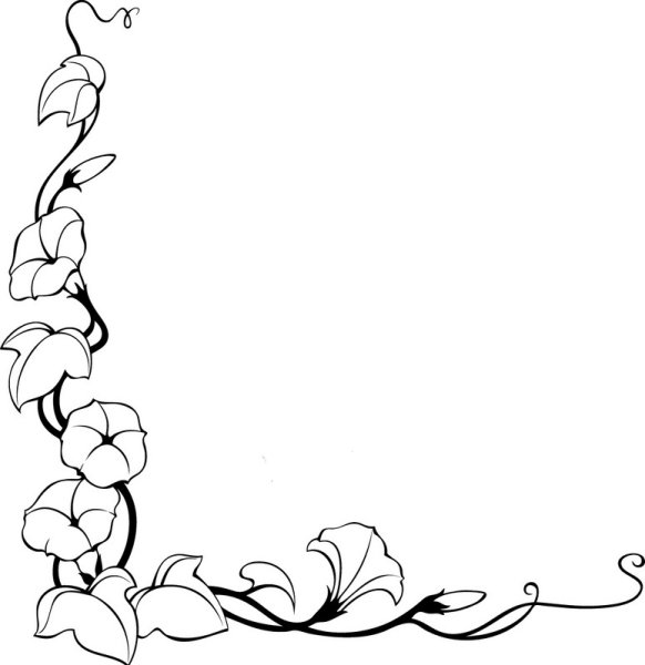 Узоры для рамки карандашом