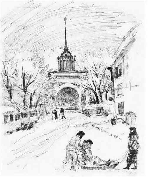 Блокадный Ленинград раскраска