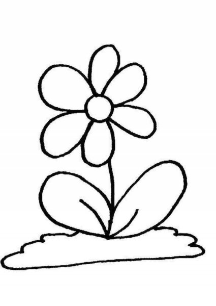 Цветок для пластилинографии