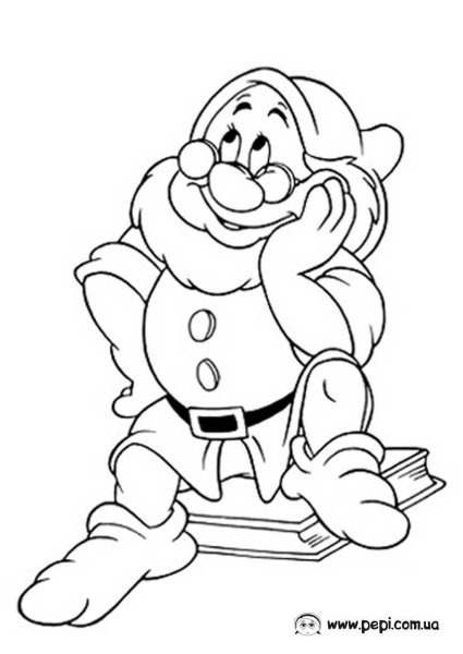 Раскраска Гномы для детей