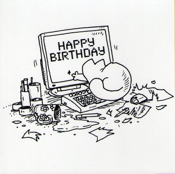 Открытка с котом Саймоном