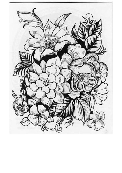 Жостовская роспись раскраска