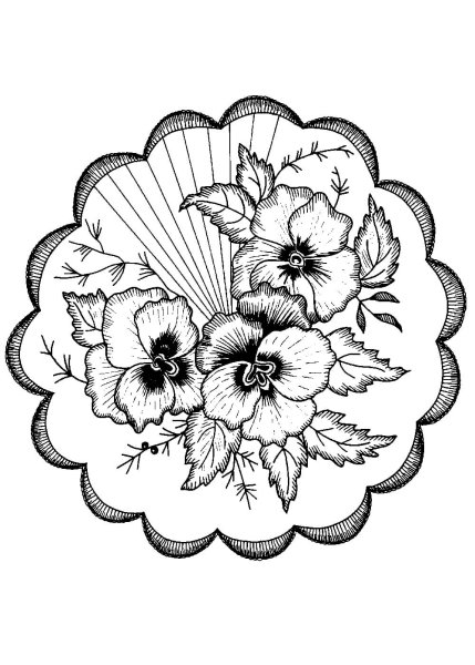 Эскизы цветов для вышивки