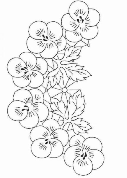 Трафареты для вышивки гладью