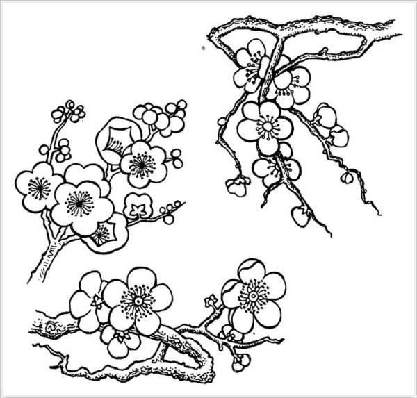 Японский растительный орнамент