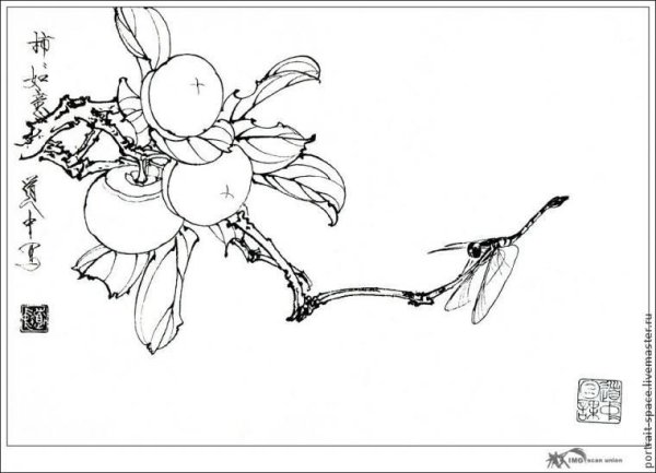 Раскраски в стиле китайской живописи