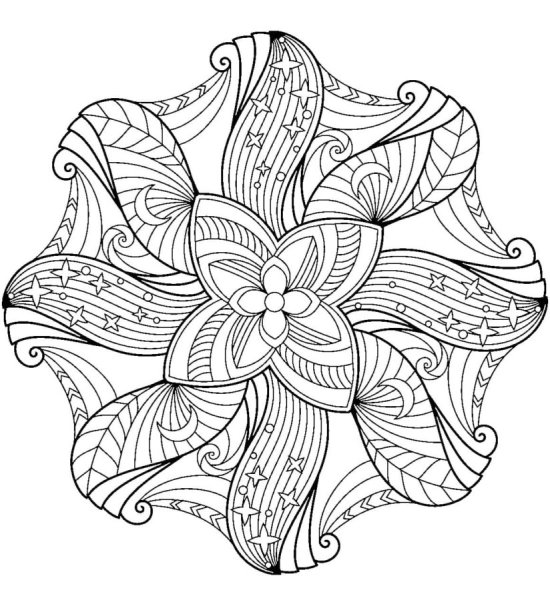 Мандала цветок