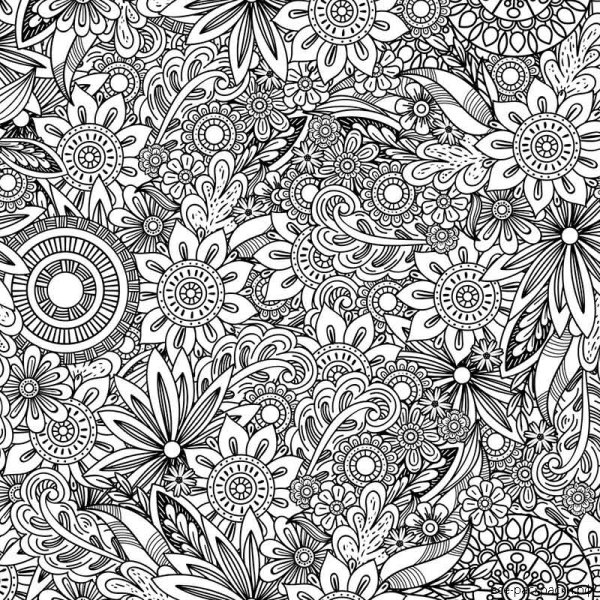 Раскраски сложные на весь лист