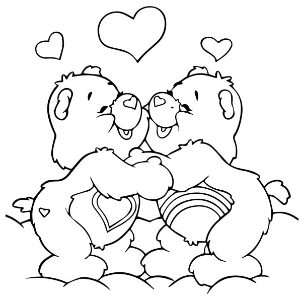 Рисунок про дружбу раскраска