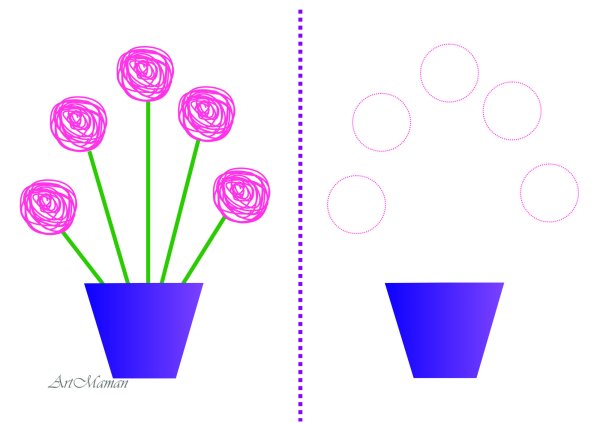 Заготовки для рисования с детьми
