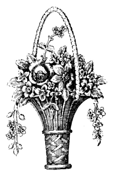 Цветочная композиция в графике