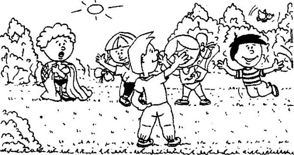 Раскраска лагерь для детей