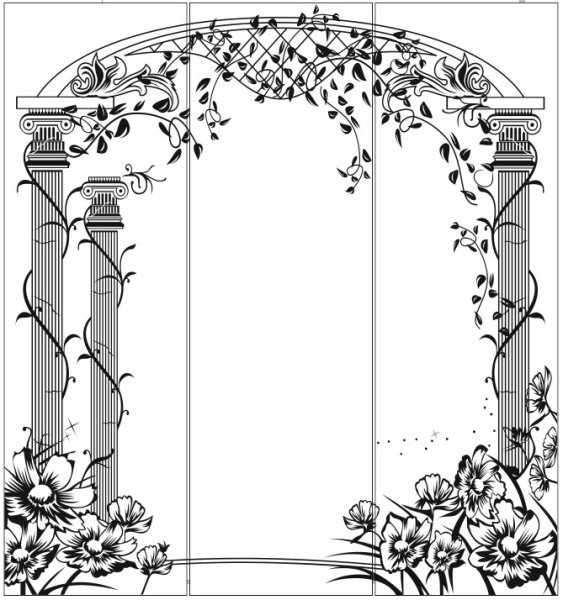 Арка трафарет