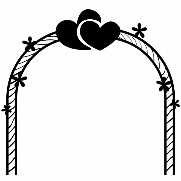 Свадебная арка силуэт