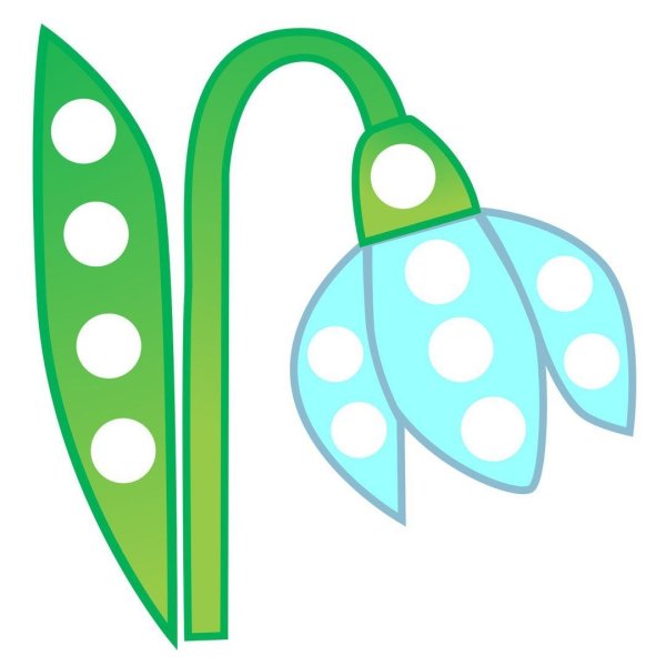 Подснежники пальчиковыми красками