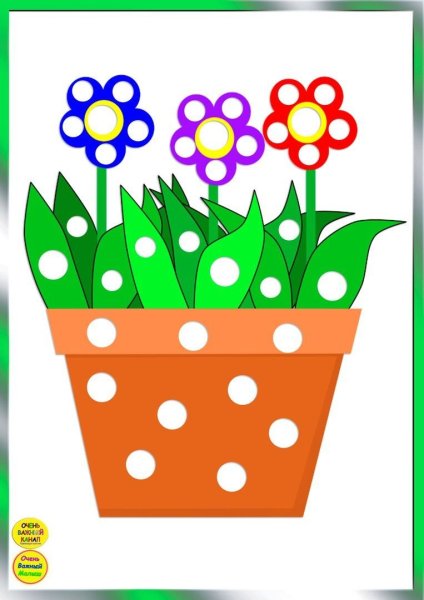 Пластилиновые заплатки цветочек