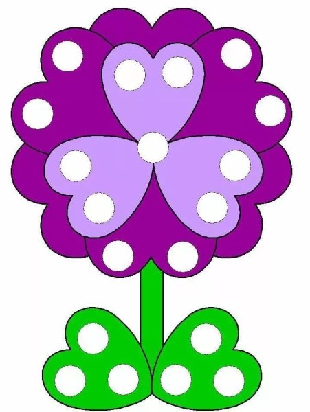 Пластилиновые заплатки цветы