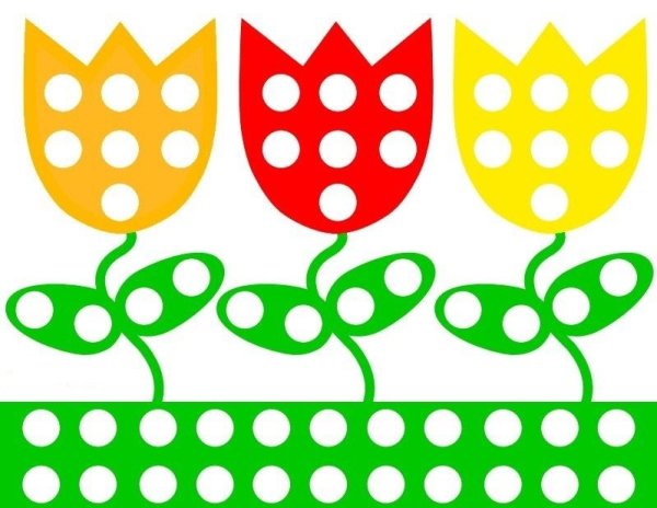 Пластилиновые заплатки 4 цвета