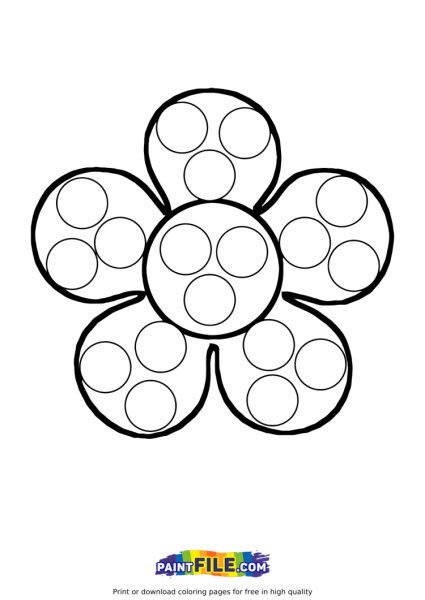 Пальчиковые раскраски цветочки