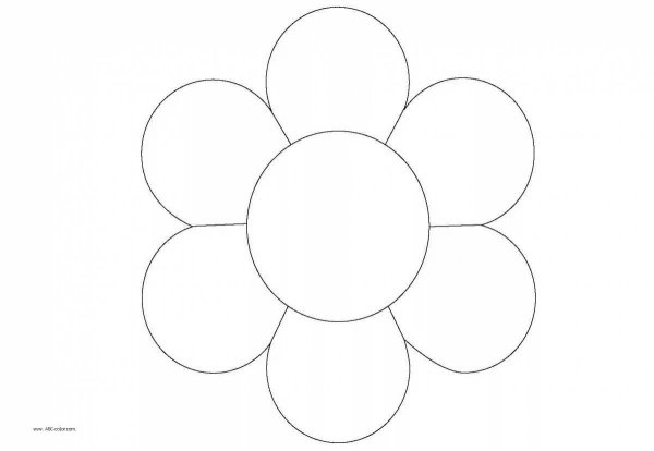 Трафарет ромашки