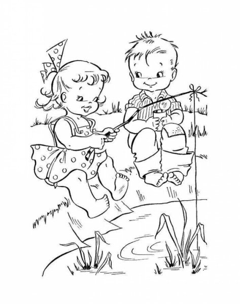 Раскраска. Лето