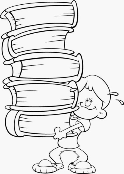 Раскраска "книга"