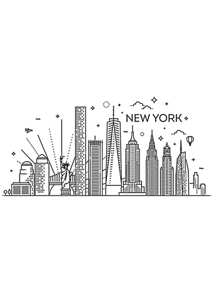 Новый год картинки рисунки Нью Йорк