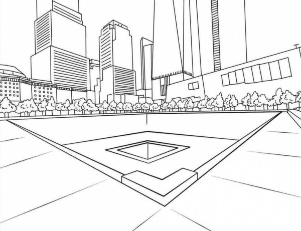 Нью Йорк раскраска для детей