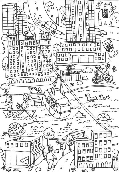 Раскраска Крайслер Билдинг