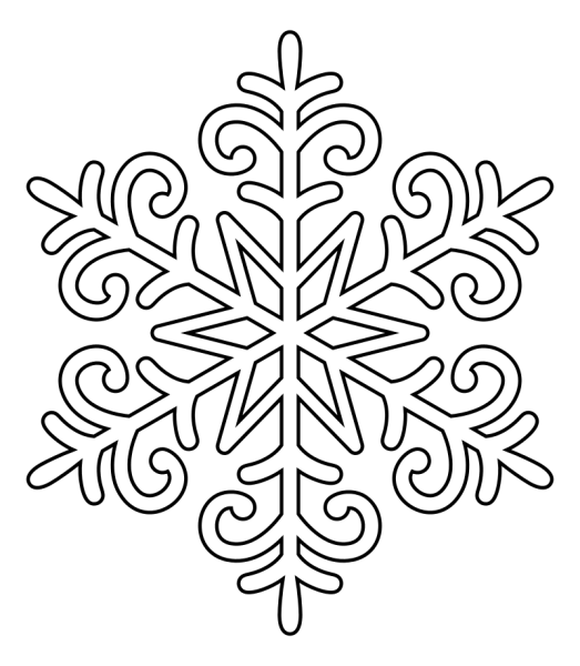 Вытынанки снежинки