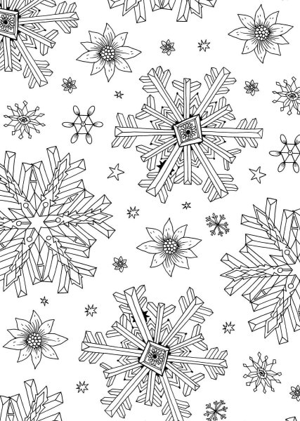 Стилизованные снежинки