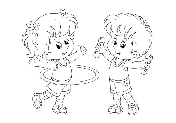 ЗОЖ раскраски для детей