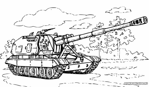 Раскраска 23 февраля для детей