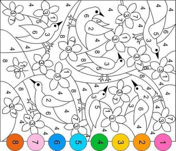 Раскраска по номерам