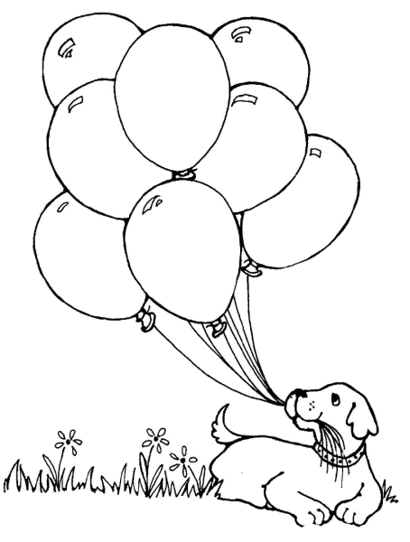 Шарики раскраска