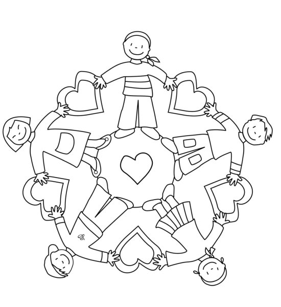 Мандала дружбы для детей