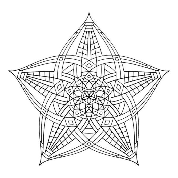 Геометрические мандалы для раскрашивания