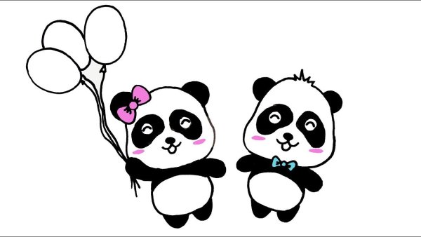 Раскраски пандочки