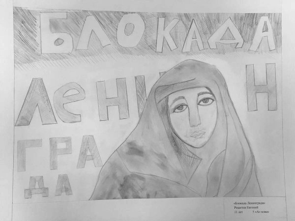Блокада Ленинграда рисунки