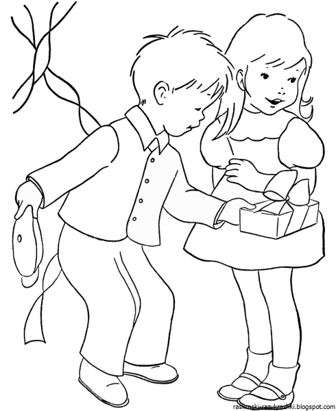 Раскраски для девочек и мальчиков