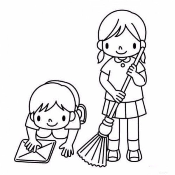 Дежурство раскраска для детей