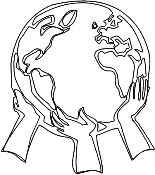 Планета земля раскраска для детей