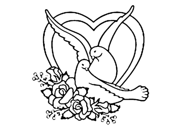 Свадебные раскраски