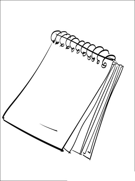 Раскраска блокнот