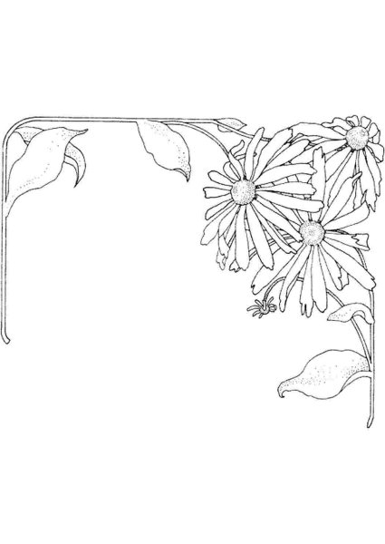 Рамка раскраска