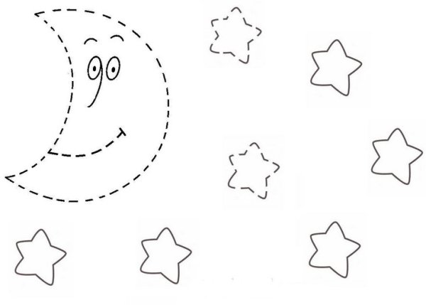 Задания со звездами для дошкольников