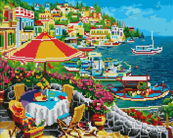 Алмазная мозаика Солнечная набережная
